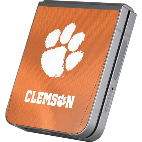Clemson University Orange Jersey Galaxy Z Flip6 Skin